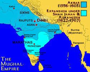 Extent of Mughal Empire copy
